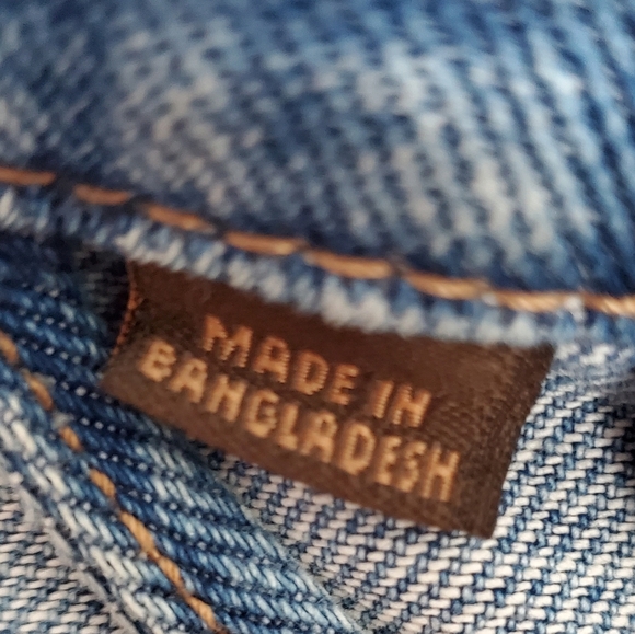 VTG Lee Button-Down Long-Sleeve Denim Trucker Jacket XXL - Picture 5 of 6